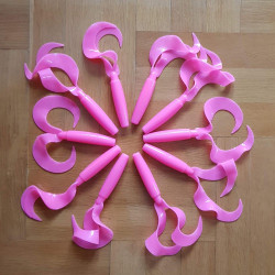 Twister podwójny megavega - różowy